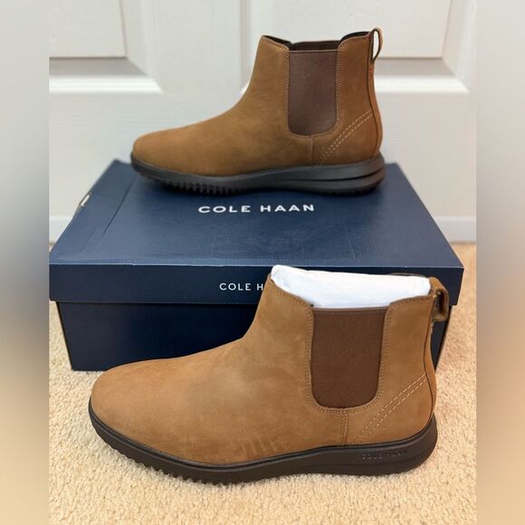 NWB Cole Haan Grand Plus Men's Chelsea Boot Lumber/Java Color Sz 11M - Picture 4 of 12